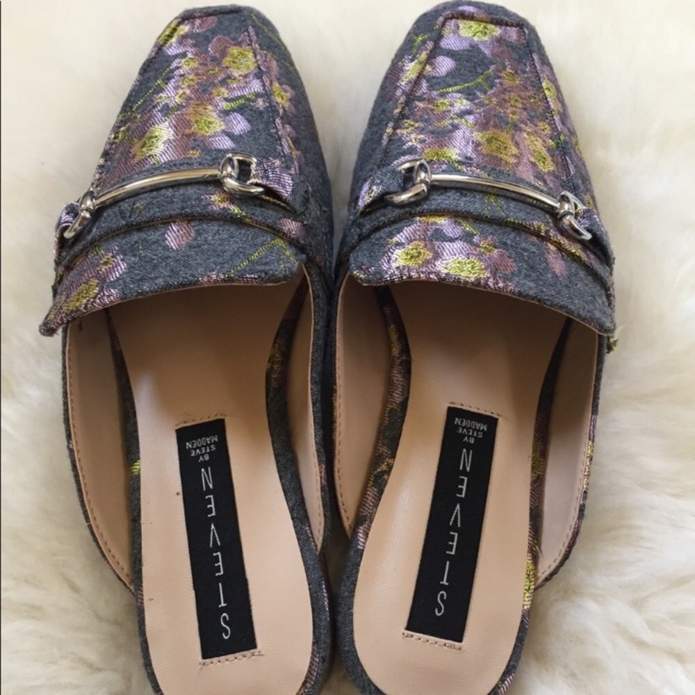 Steven By Steve Madden Floral Rilee Slip-On Mules - Picture 5 of 7